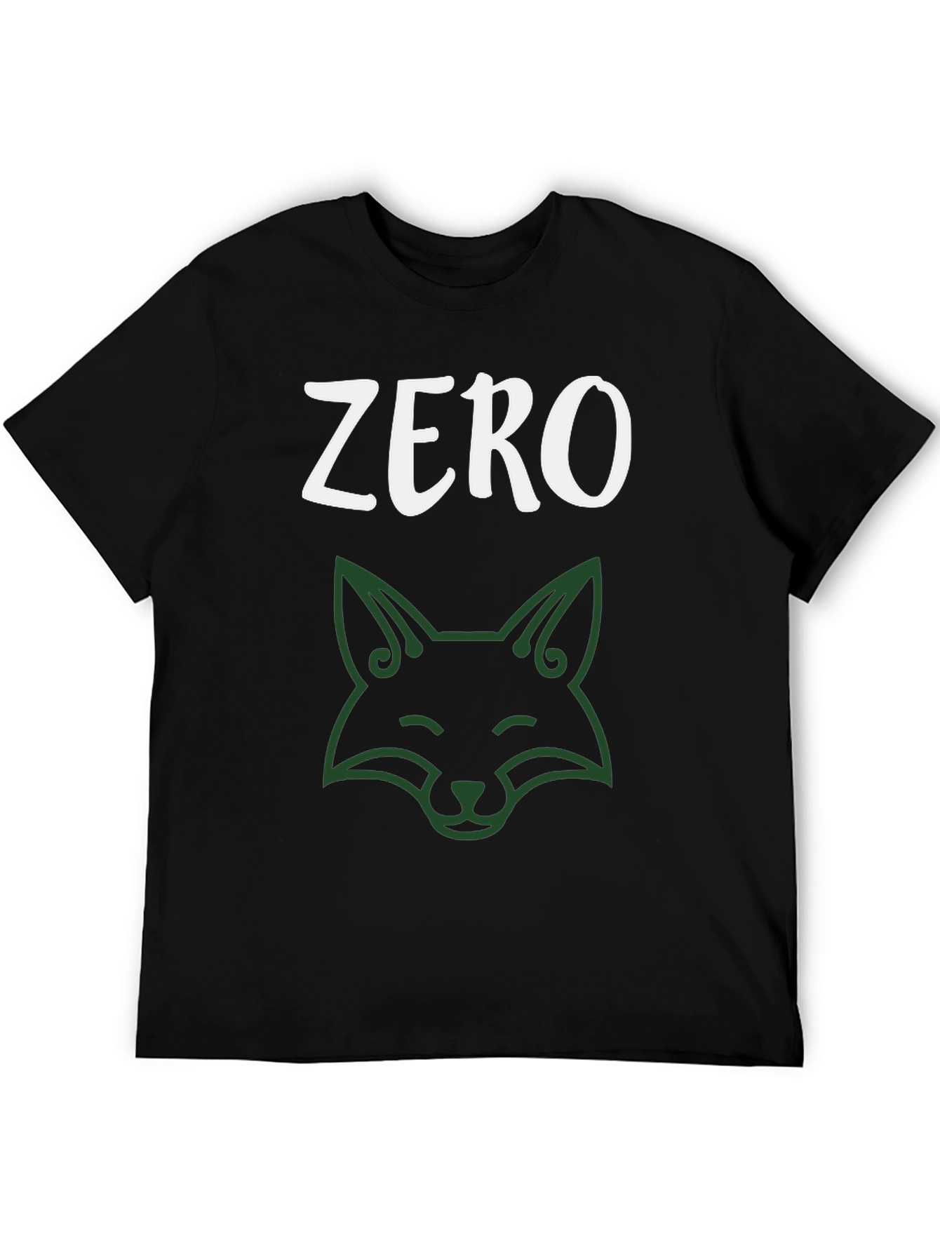 Zero Fox Given T-Shirt - Stylish Black Tee
