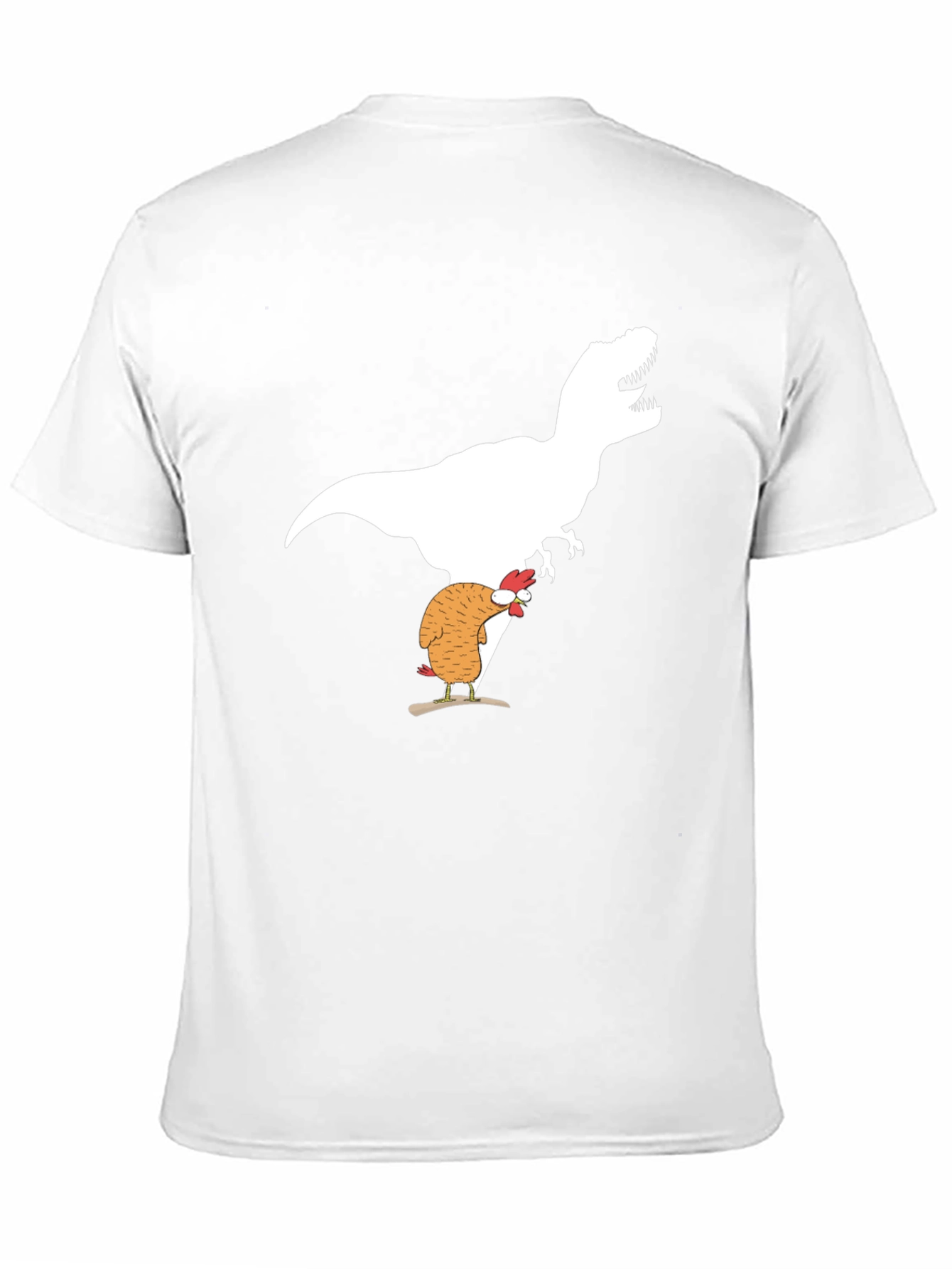 Dino Chicken T-Shirt Funny Graphic Tee