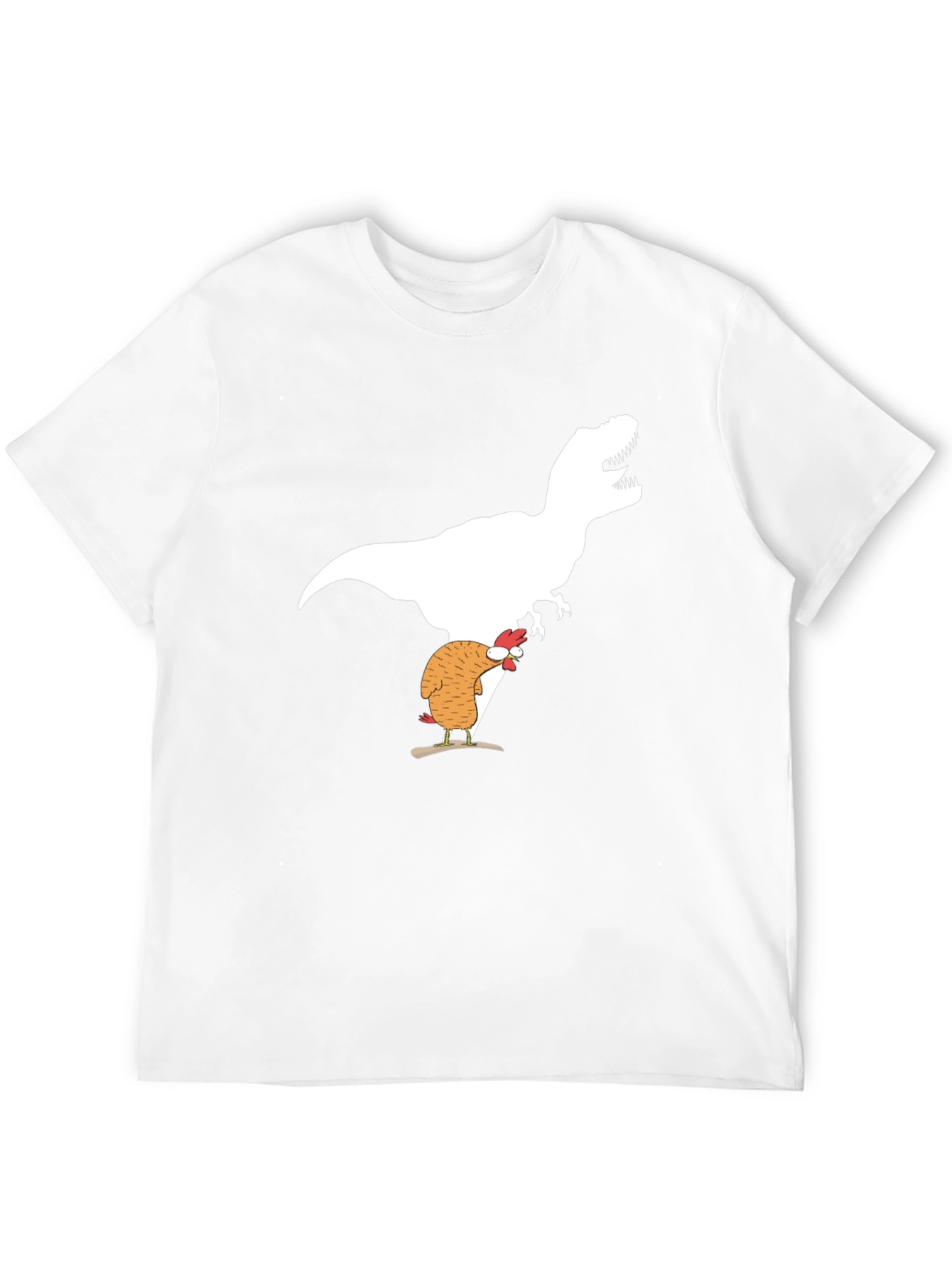 Dino Chicken T-Shirt Funny Graphic Tee