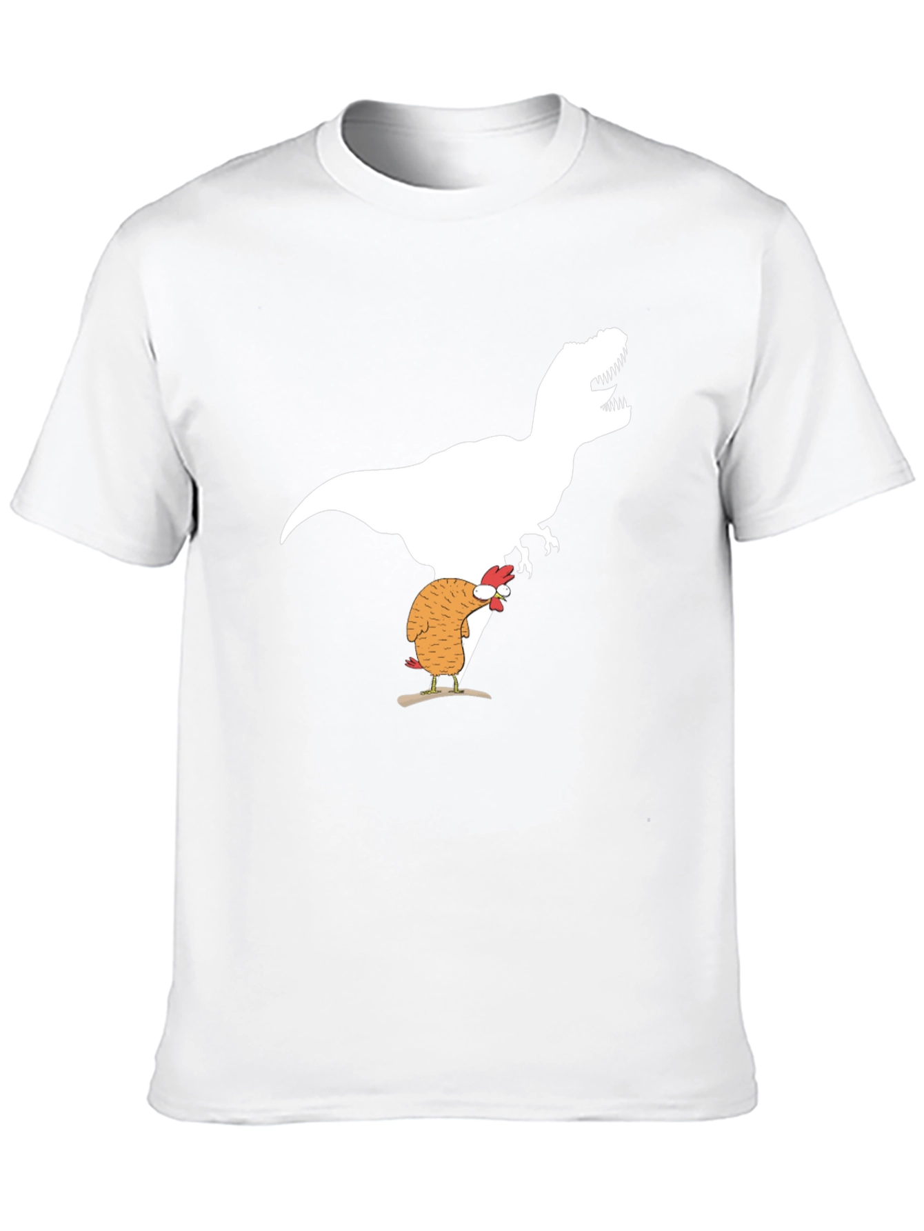 Dino Chicken T-Shirt Funny Graphic Tee