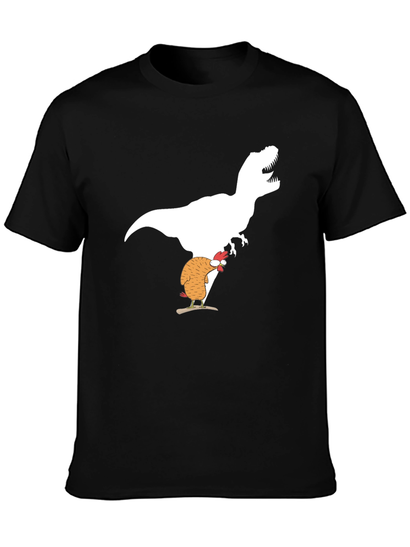 Dino Chicken T-Shirt Funny Graphic Tee