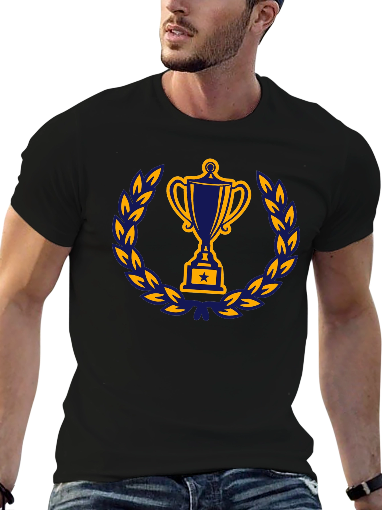 Trophy Graphic T-Shirt - Black