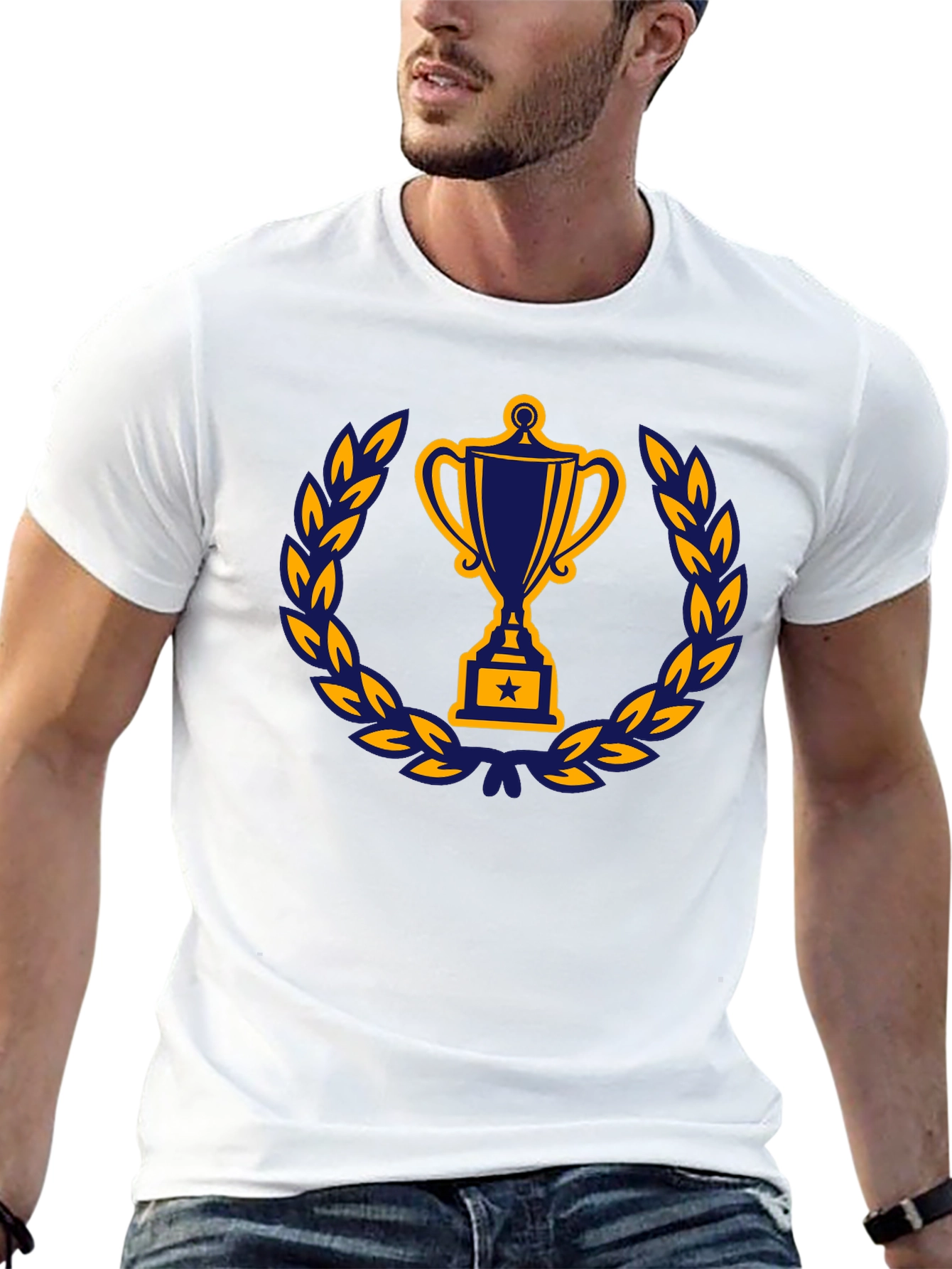 Trophy Graphic T-Shirt - Black