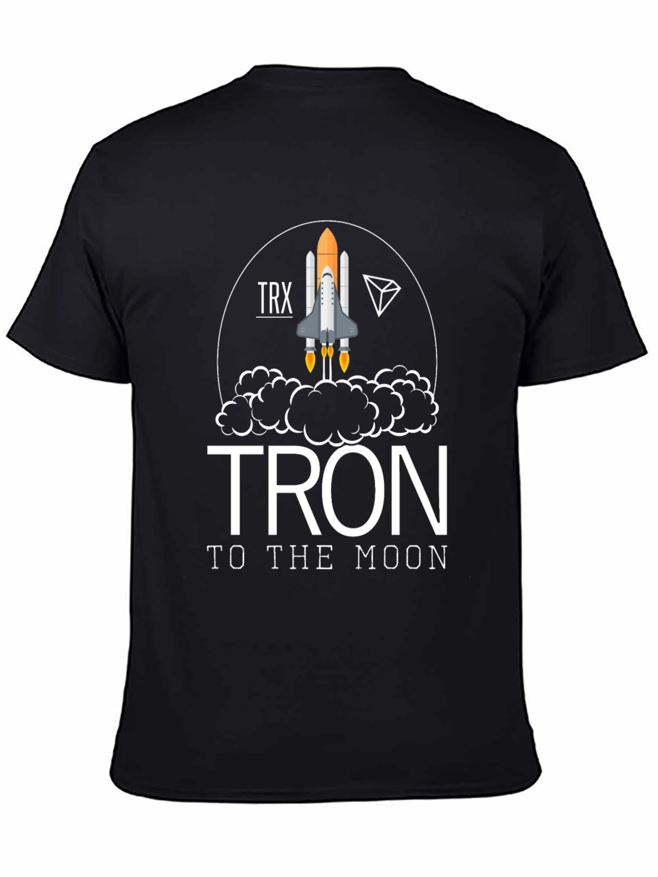 TRON to the Moon Graphic Tee - Crypto Rocket