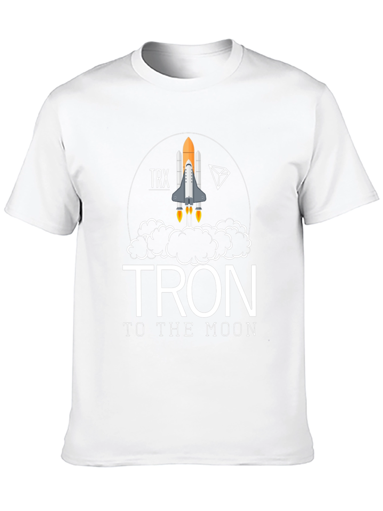 TRON to the Moon Graphic Tee - Crypto Rocket