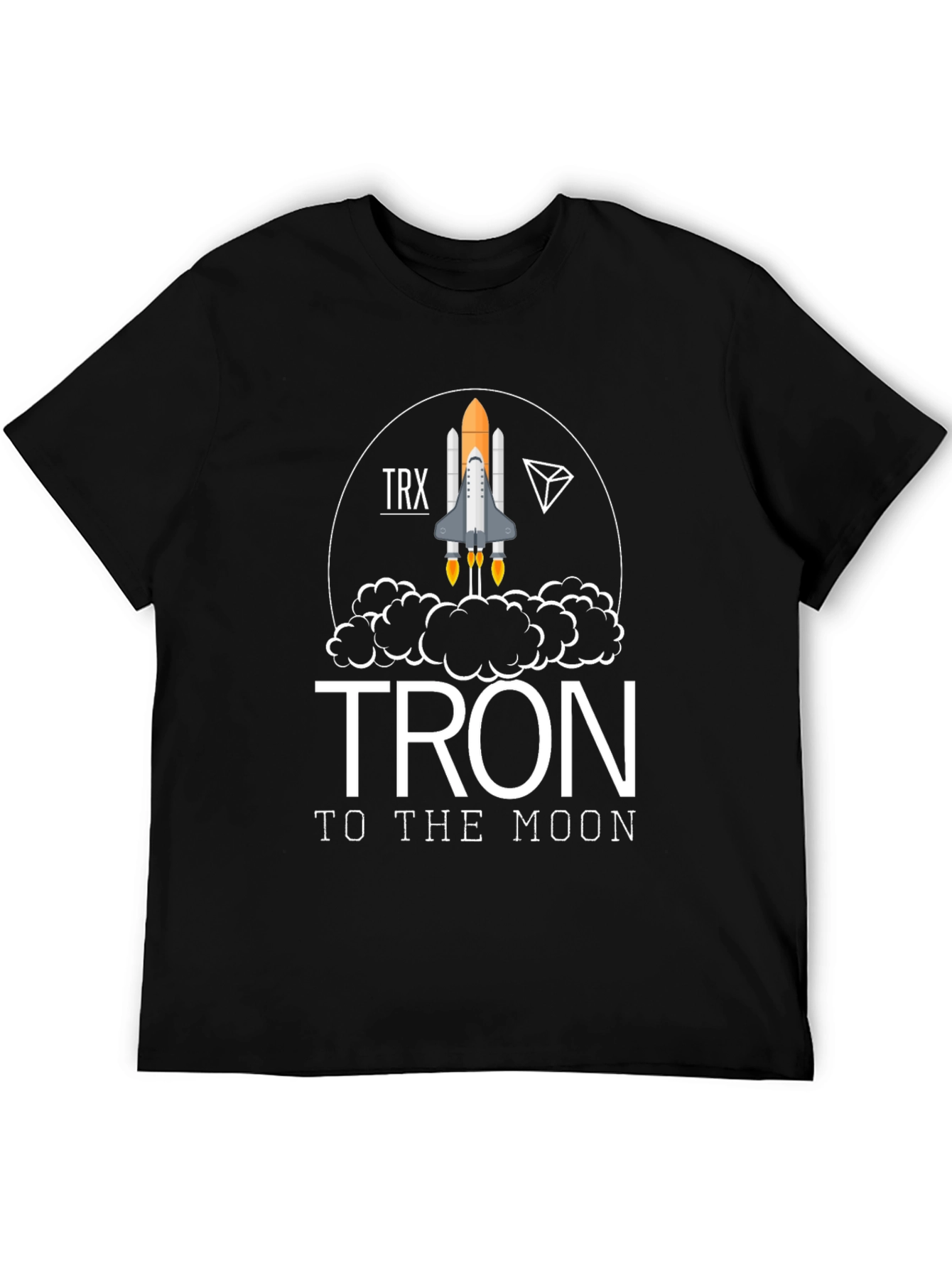TRON to the Moon Graphic Tee - Crypto Rocket