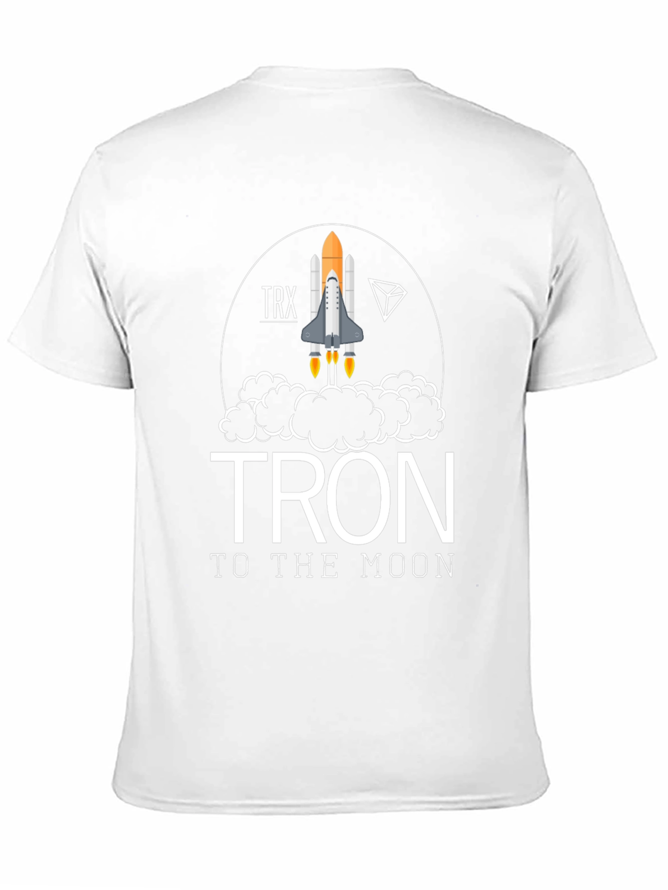 TRON to the Moon Graphic Tee - Crypto Rocket