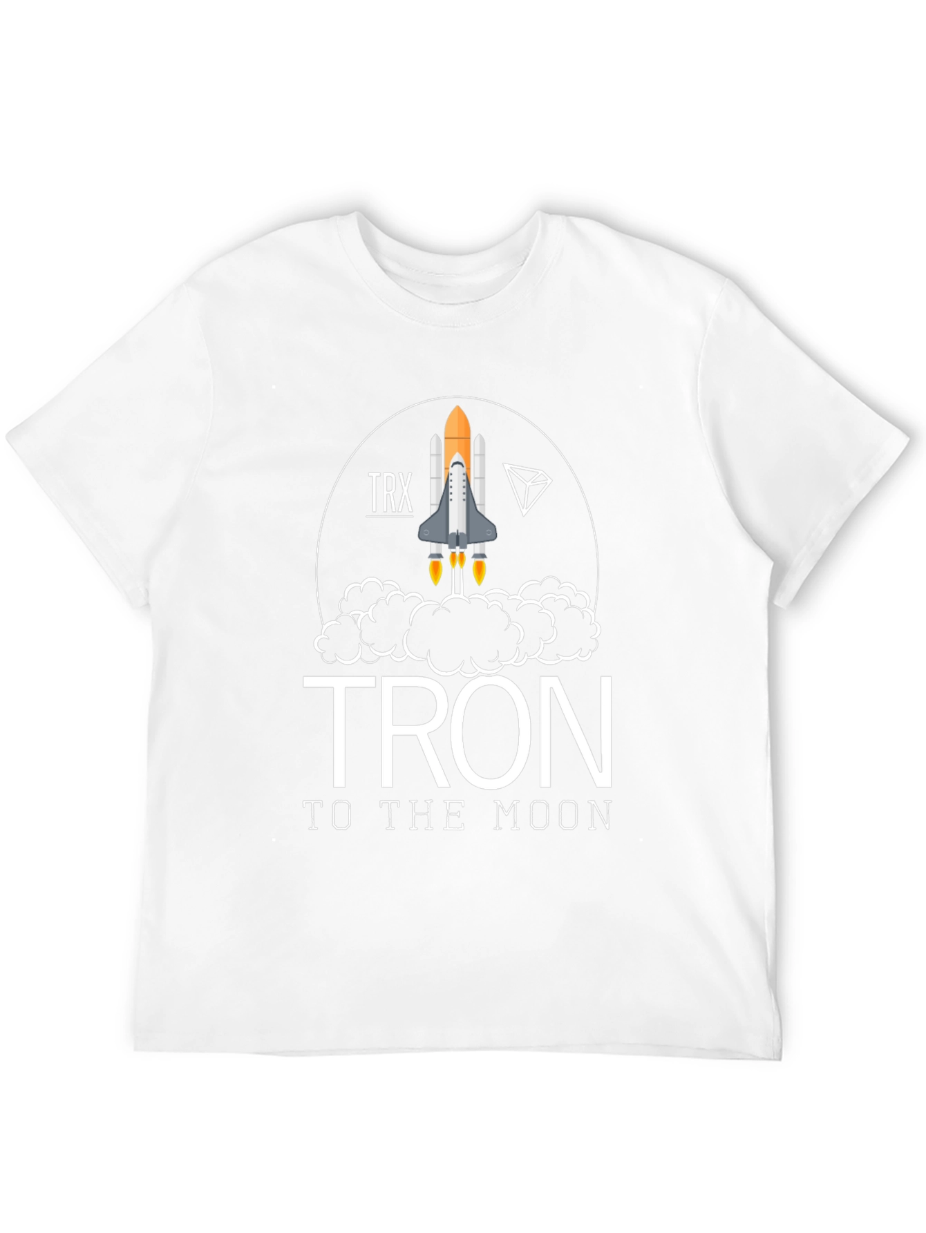 TRON to the Moon Graphic Tee - Crypto Rocket
