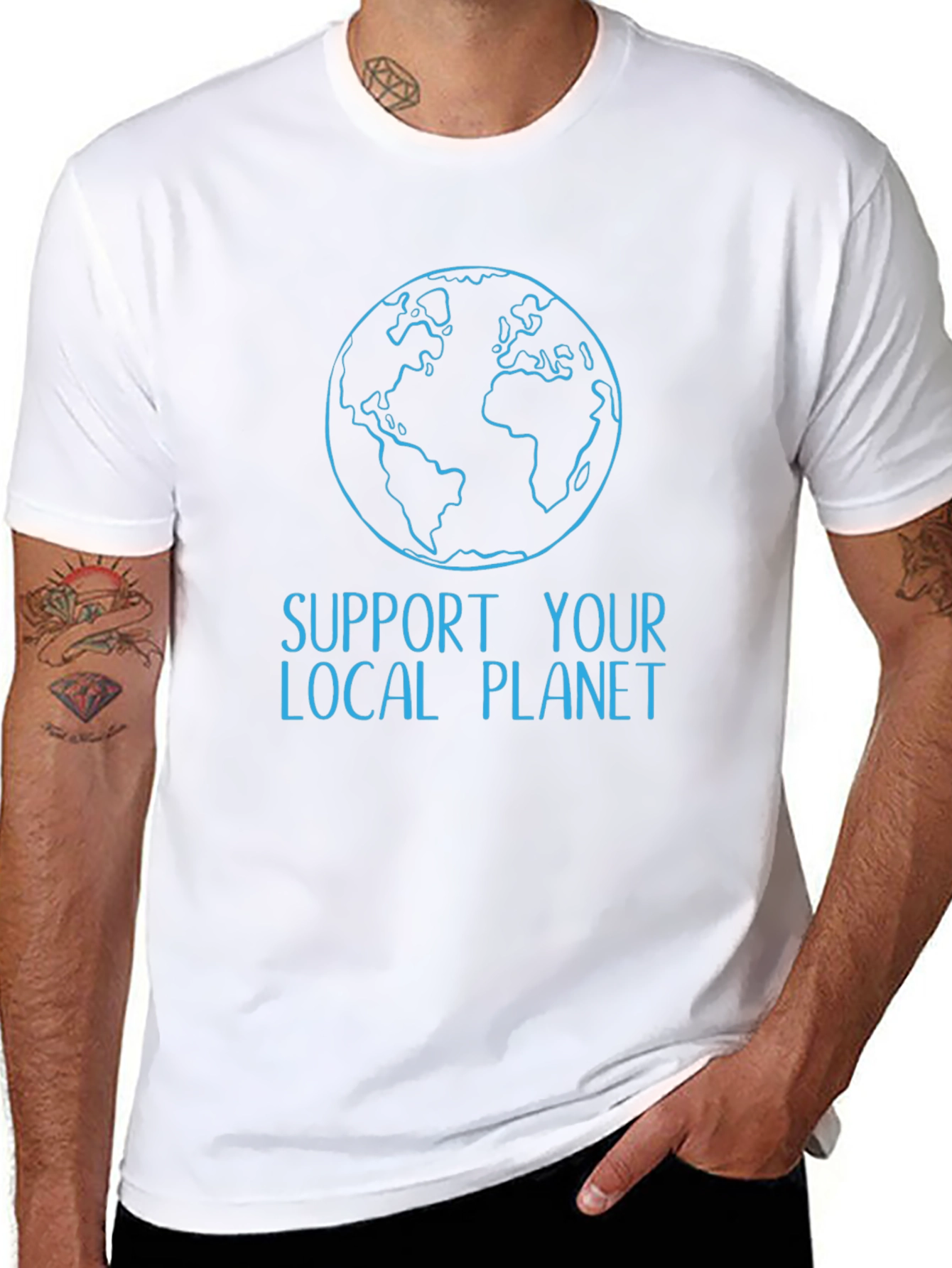 Support Your Local Planet Graphic T-Shirt