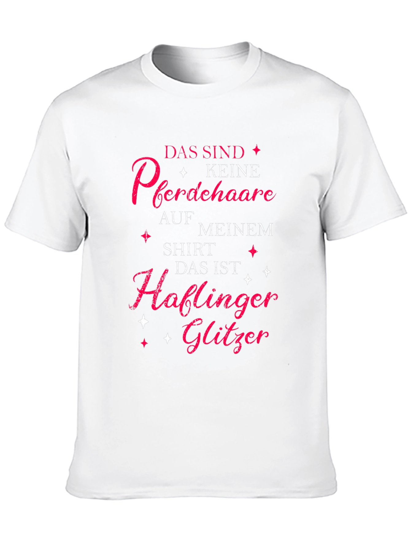 Horse Lover T-Shirt: Haflinger Glitter Tee
