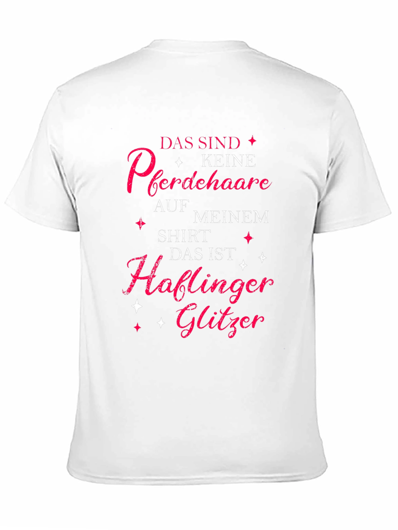 Horse Lover T-Shirt: Haflinger Glitter Tee