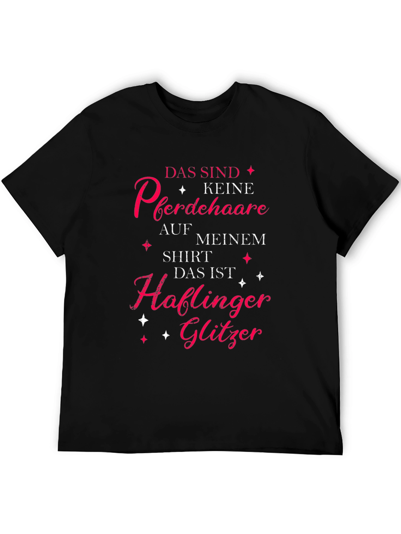 Horse Lover T-Shirt: Haflinger Glitter Tee