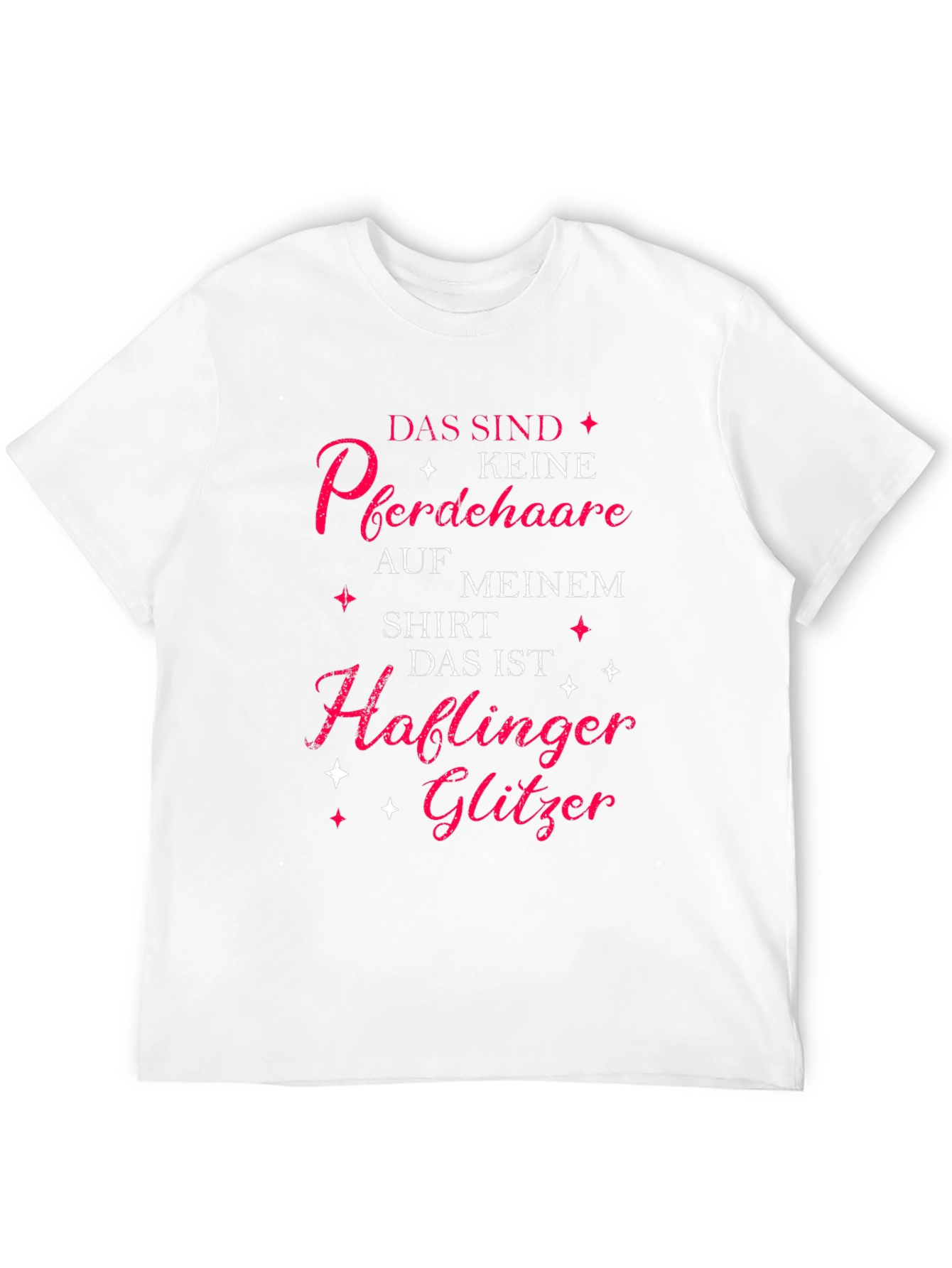 Horse Lover T-Shirt: Haflinger Glitter Tee