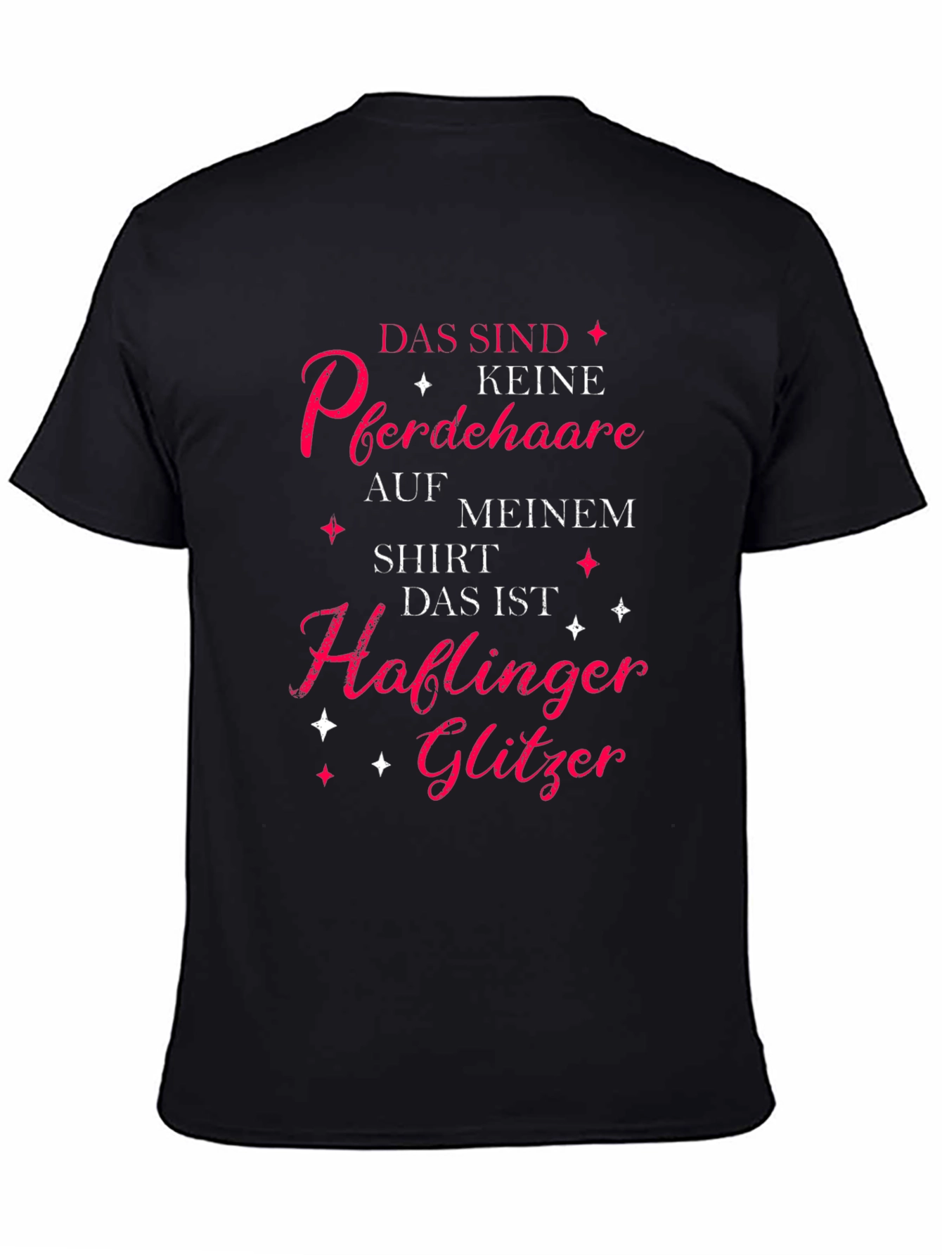 Horse Lover T-Shirt: Haflinger Glitter Tee