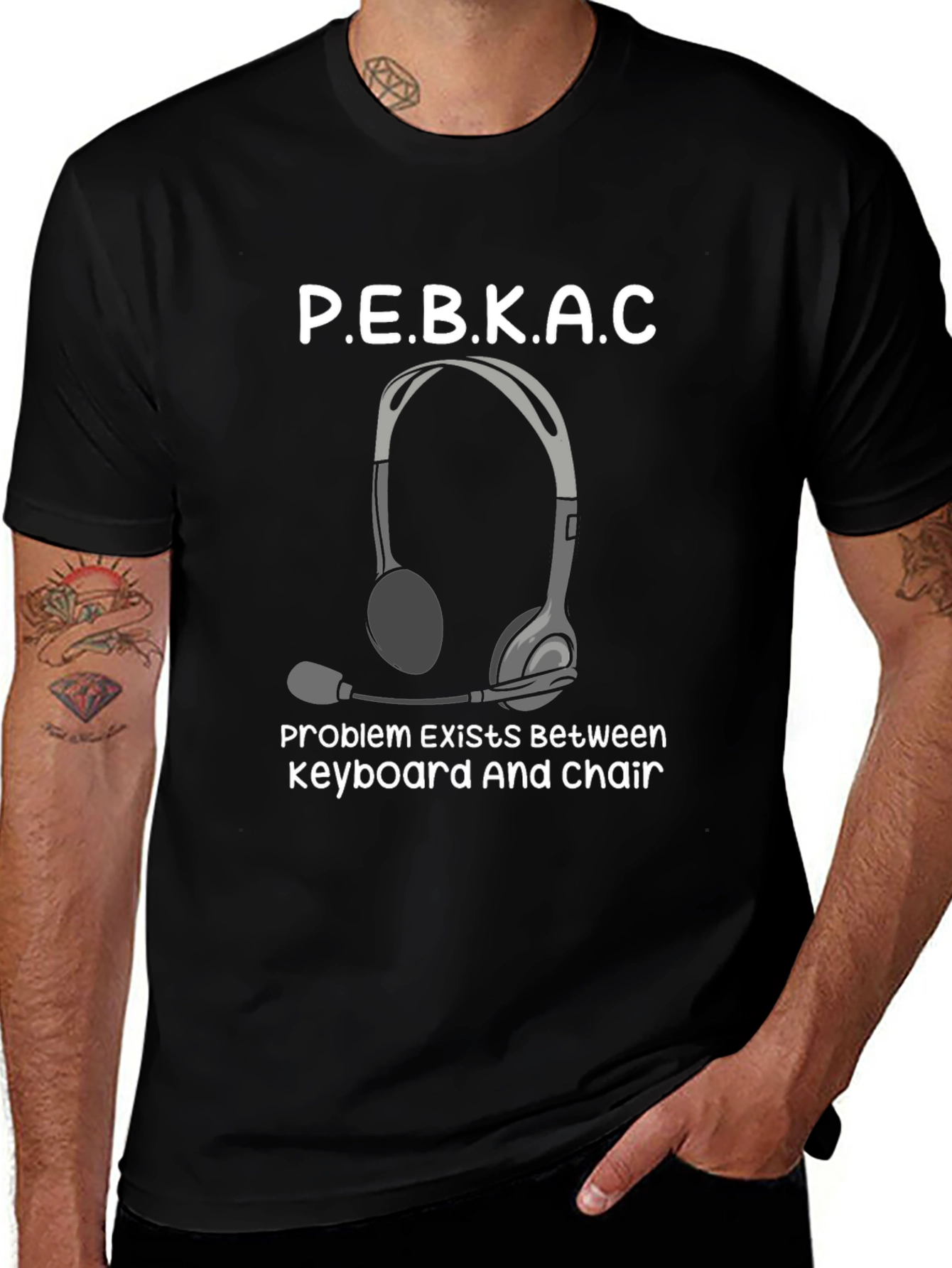 PEBKAC T-Shirt: Funny Computer Humor