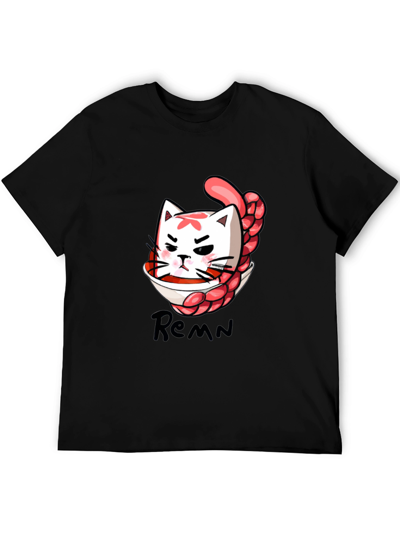 Cat Ramen Bowl T-Shirt - Anime Inspired