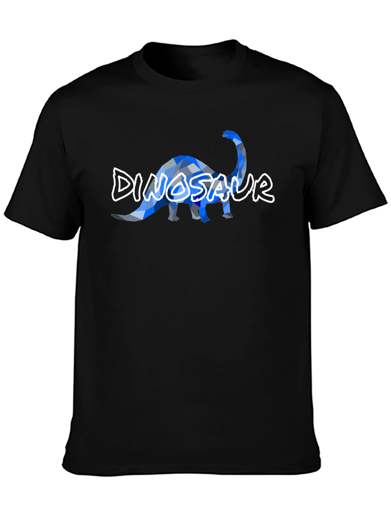 Dinosaur Geometric Graphic Print Mens Tee