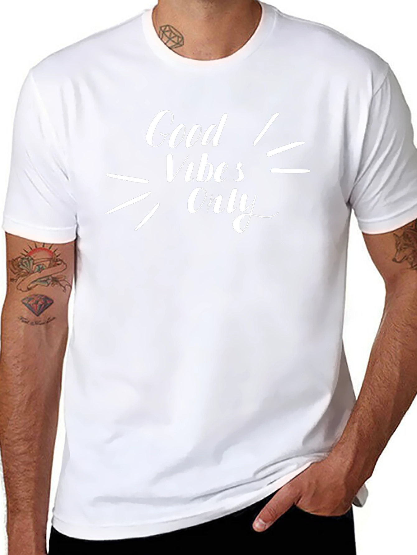 Good Vibes Only Black Graphic Tee