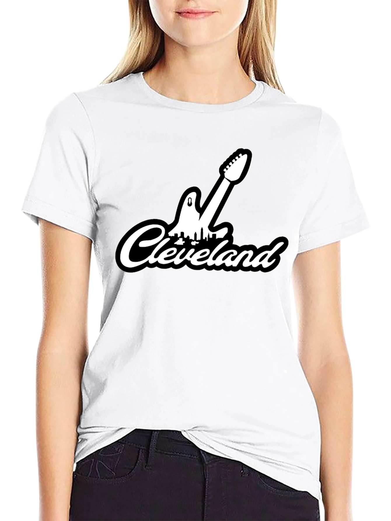 Cleveland Guitar Skyline Graphic Tee