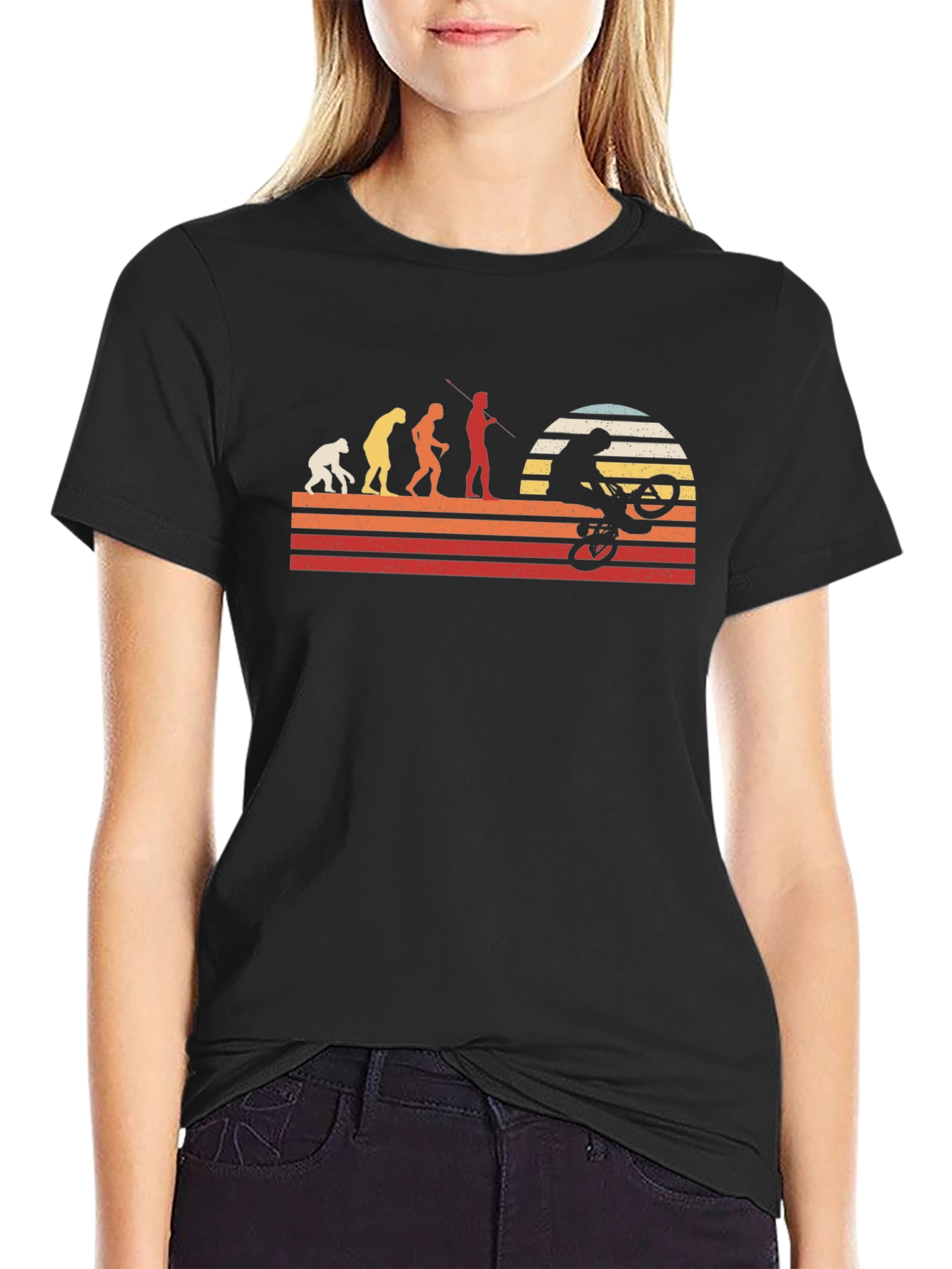 Evolution Mountain Biking Retro T-Shirt