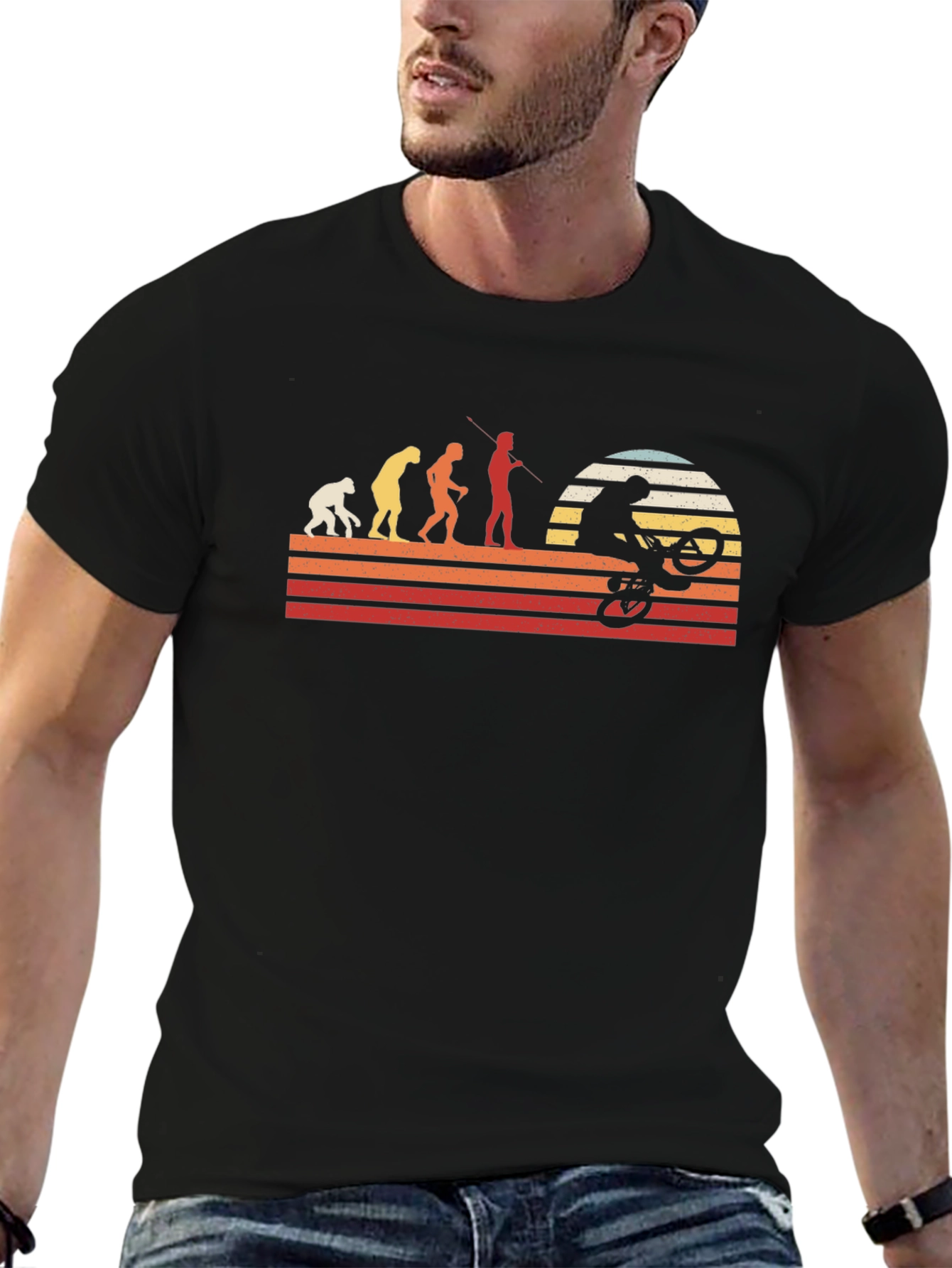 Evolution Mountain Biking Retro T-Shirt