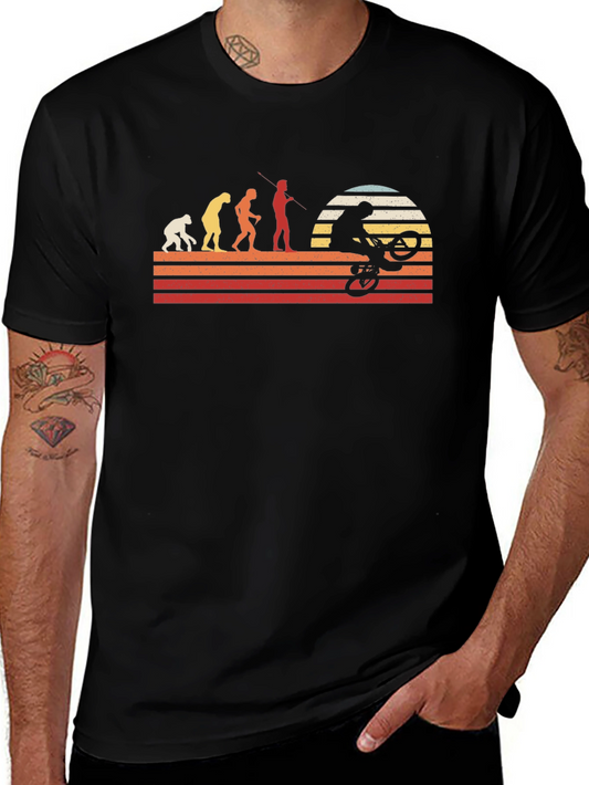Evolution Mountain Biking Retro T-Shirt