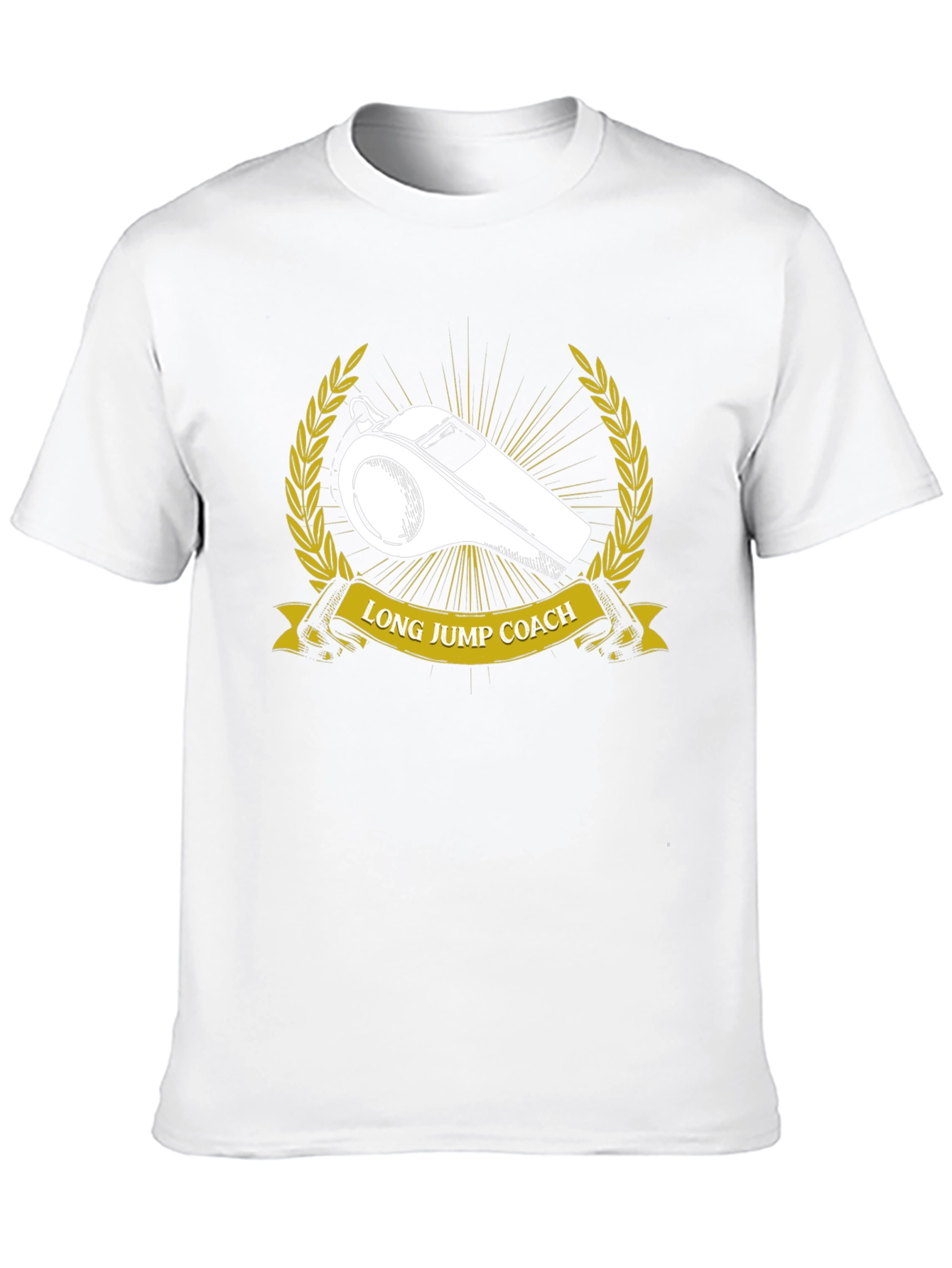 Long Jump Coach Whistle Graphic T-Shirt