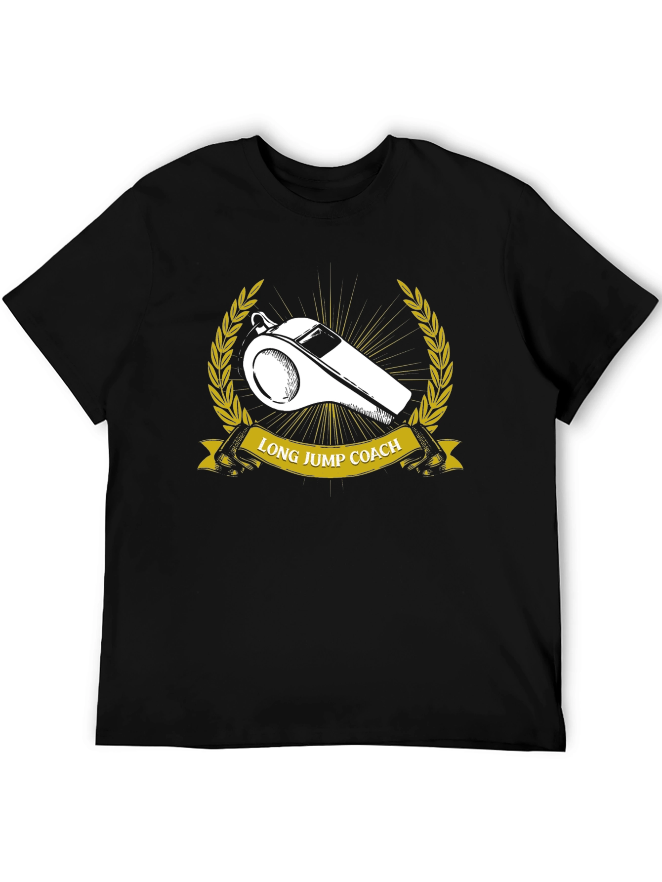 Long Jump Coach Whistle Graphic T-Shirt