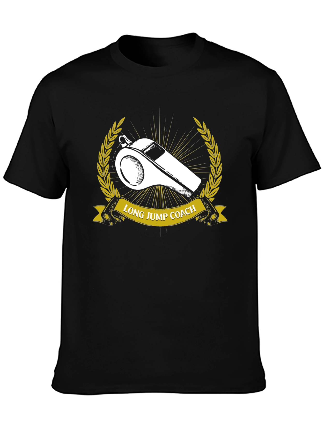 Long Jump Coach Whistle Graphic T-Shirt