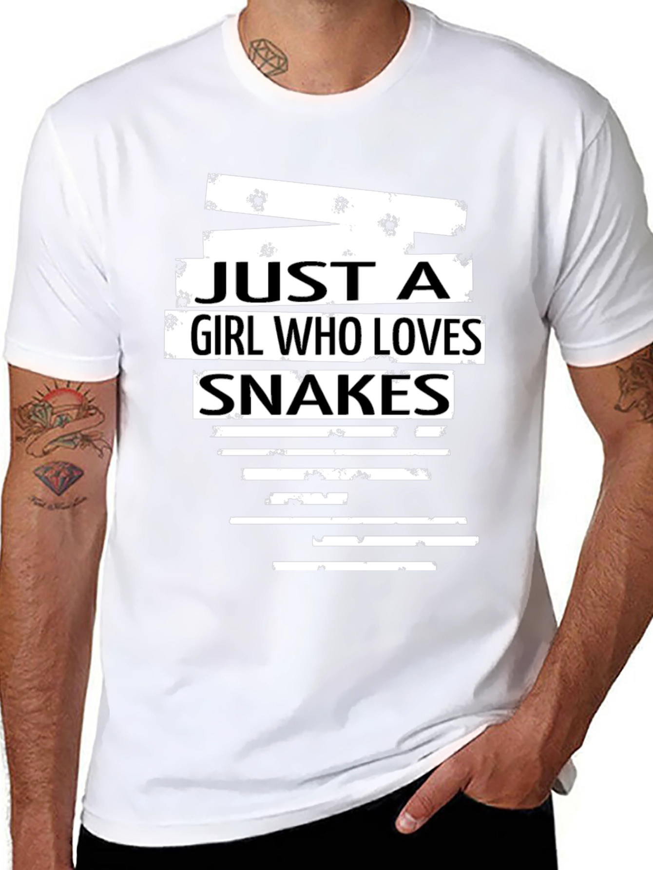 Girl Who Loves Snakes Graphic Tee - Unisex