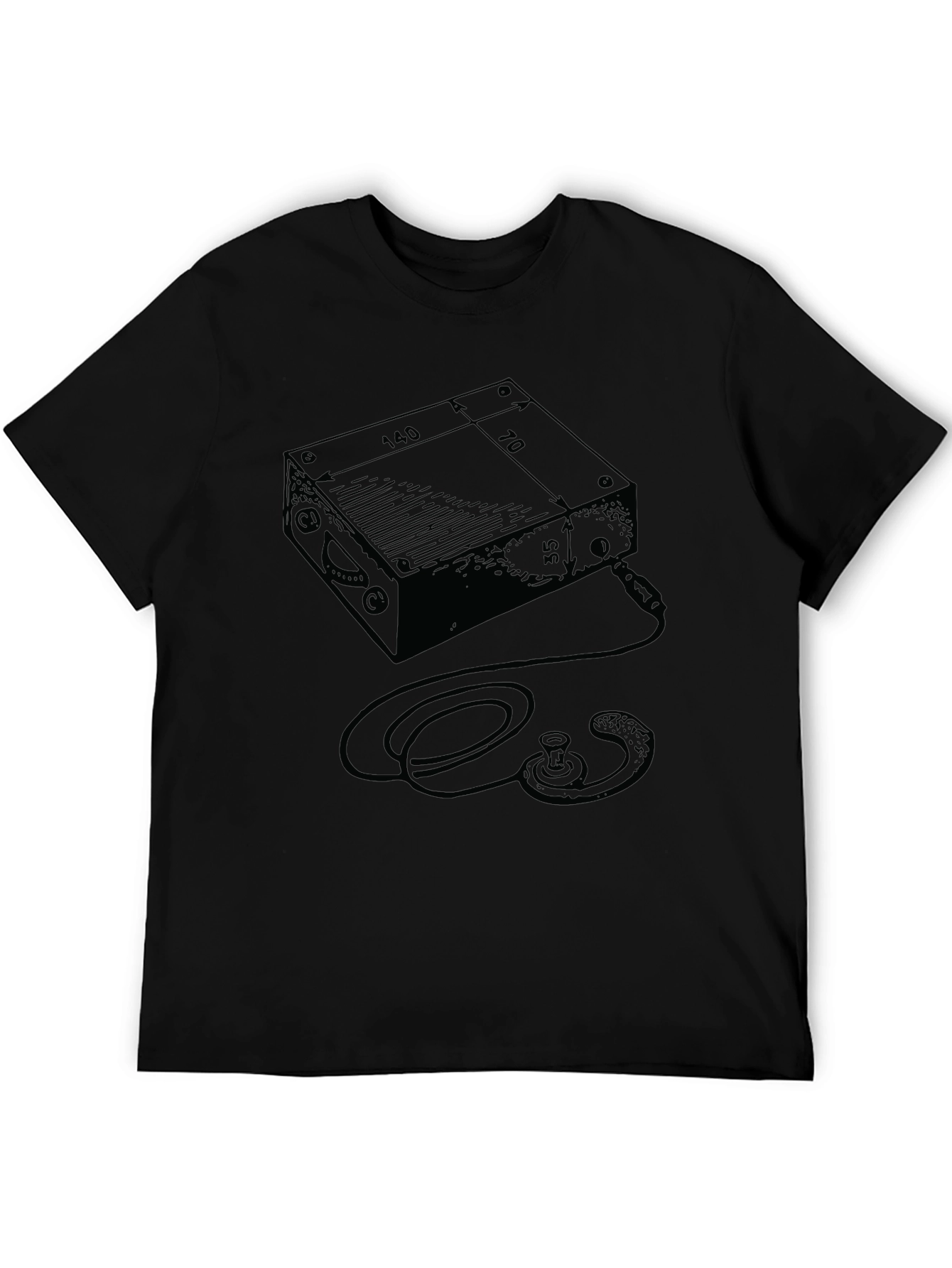 Retro Electronic Box Blueprint T-Shirt