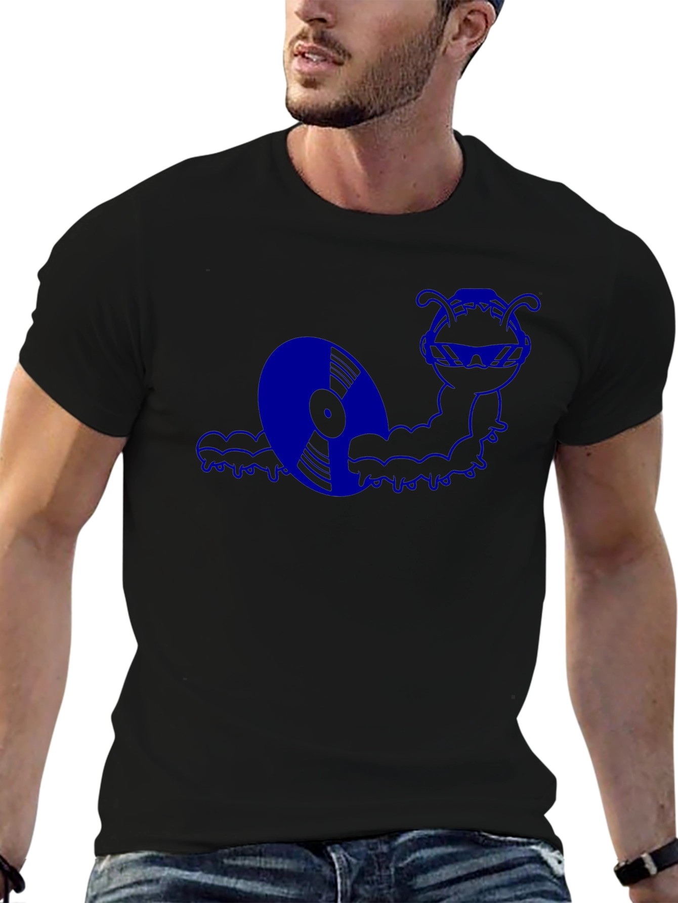 Cool Vinyl Worm Graphic T-Shirt
