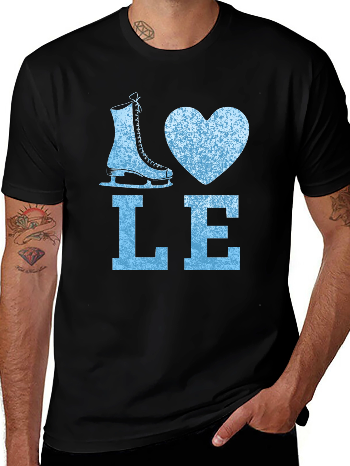 I Love Ice Skating Graphic Tee