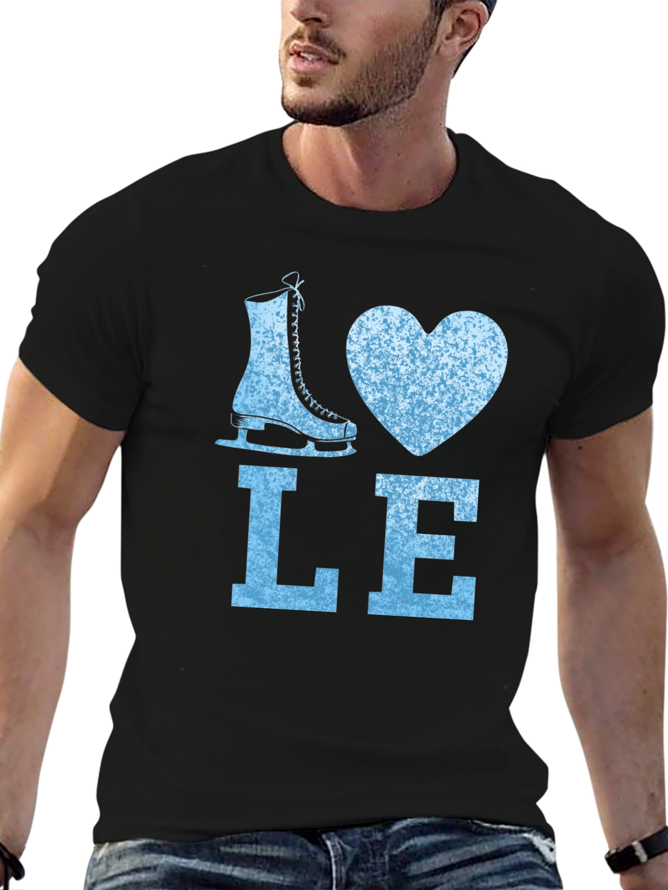 I Love Ice Skating Graphic Tee