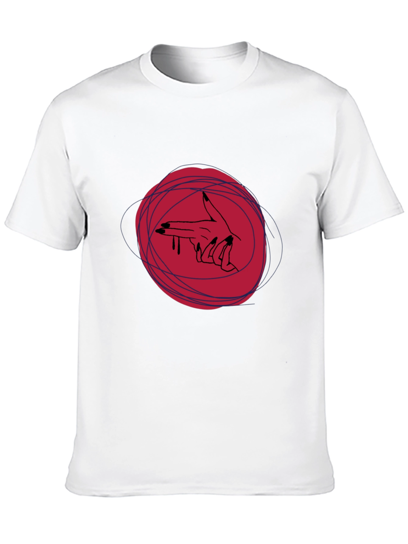 Edgy Graphic Tee - Hand Gun Design