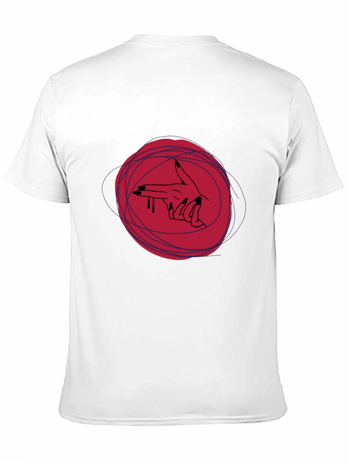 Edgy Graphic Tee - Hand Gun Design