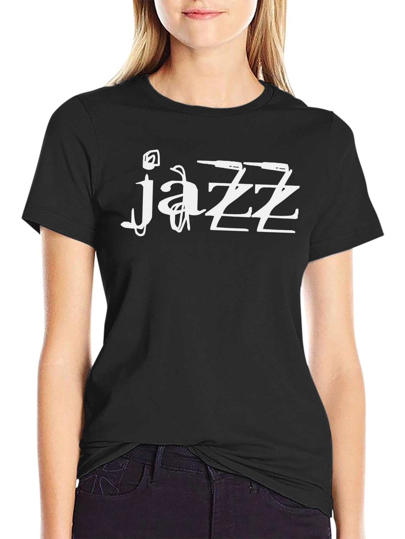 Jazz Music T-Shirt Black Graphic Tee