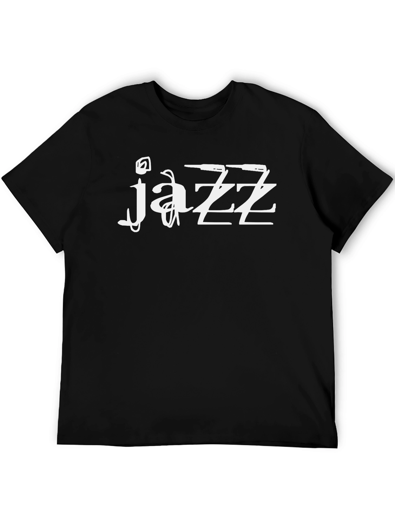 Jazz Music T-Shirt Black Graphic Tee
