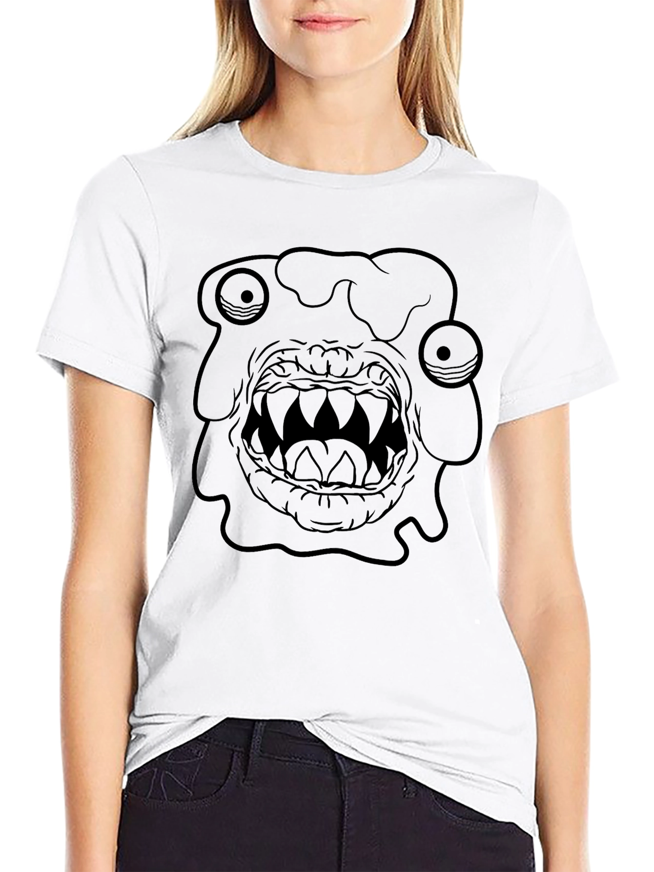Monster Graphic Black T-Shirt