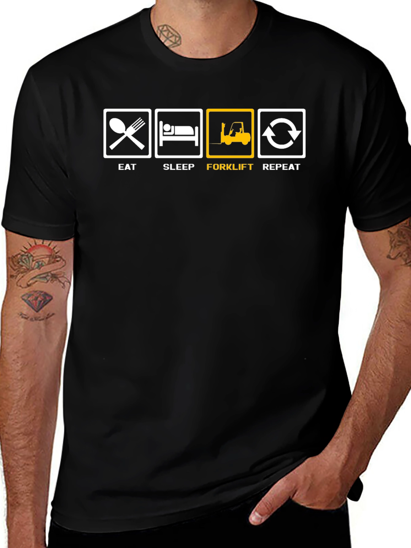 Eat Sleep Forklift Repeat T-Shirt