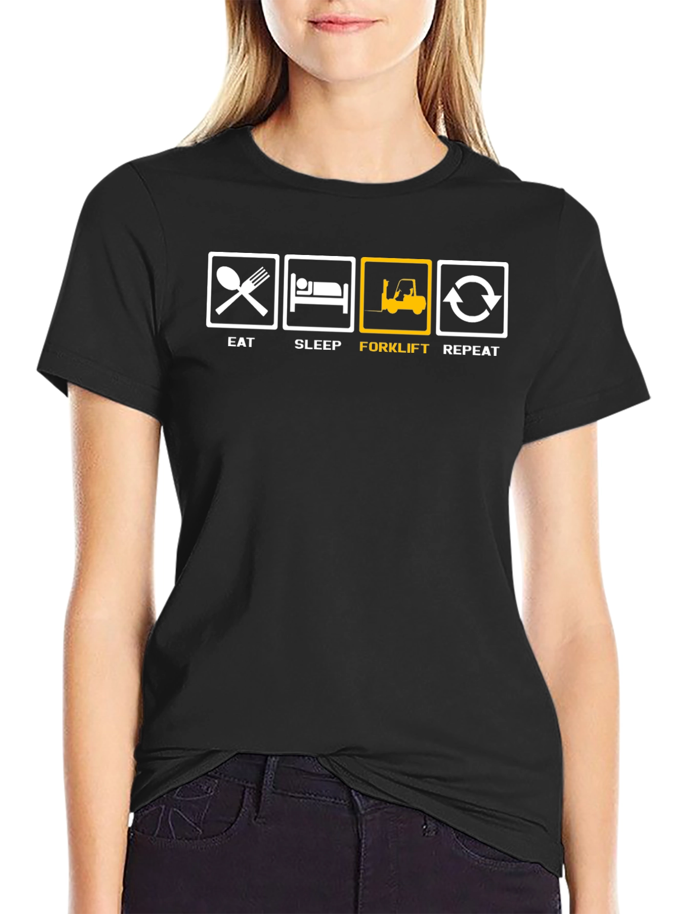 Eat Sleep Forklift Repeat T-Shirt