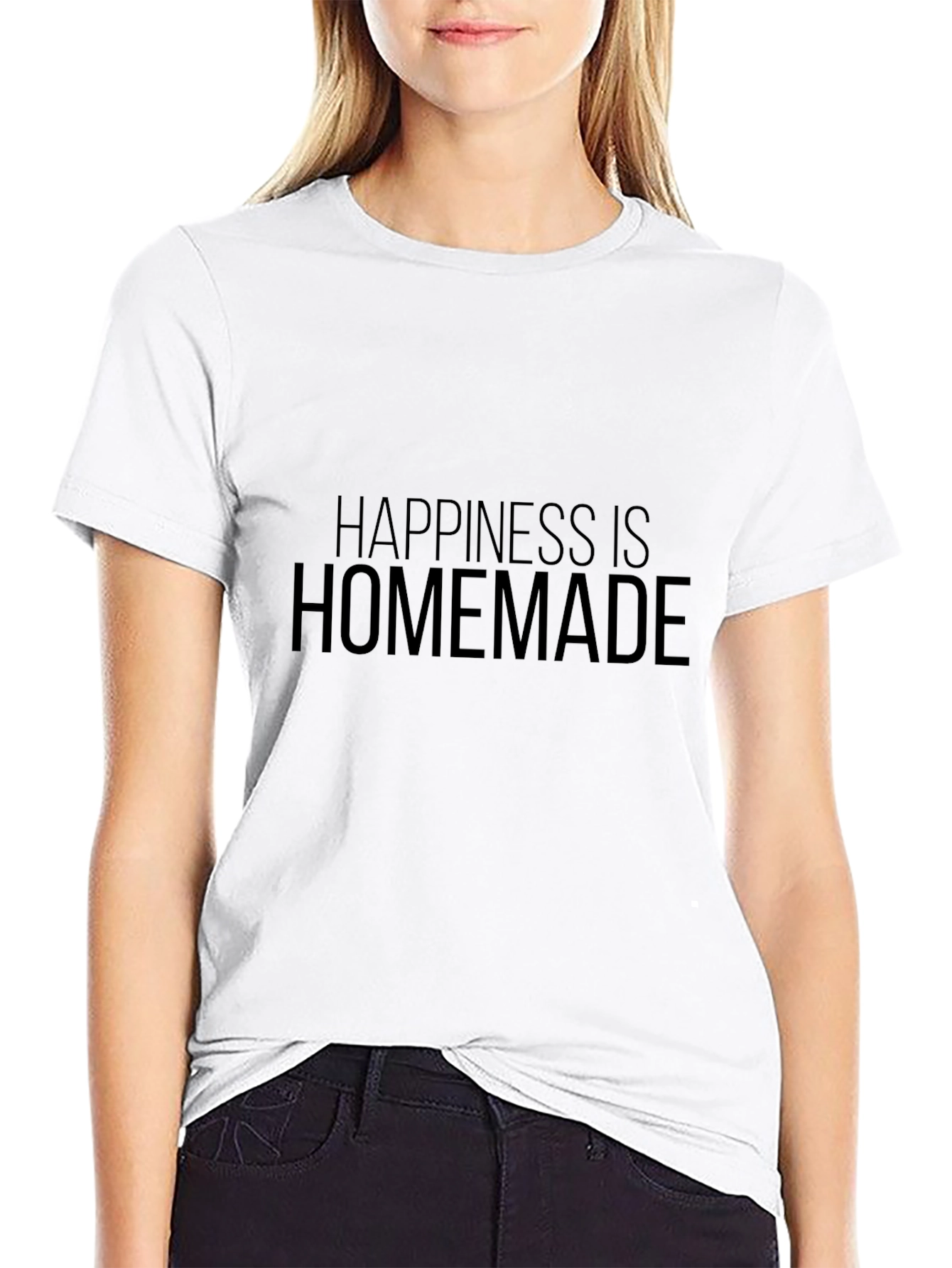 Happiness is Homemade Black T-Shirt