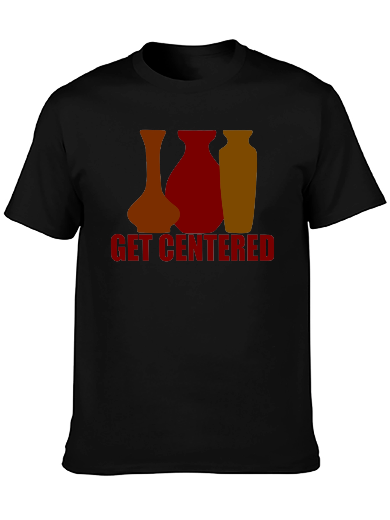 Get Centered Graphic Tee - Pottery Design T-Shirt