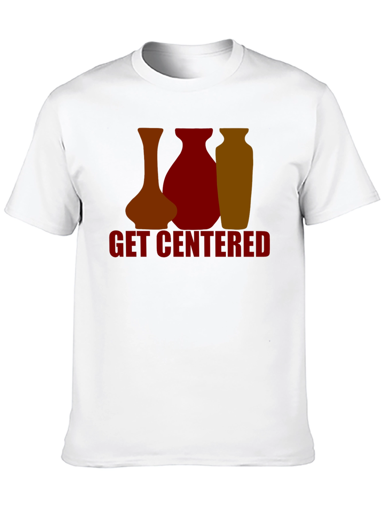 Get Centered Graphic Tee - Pottery Design T-Shirt