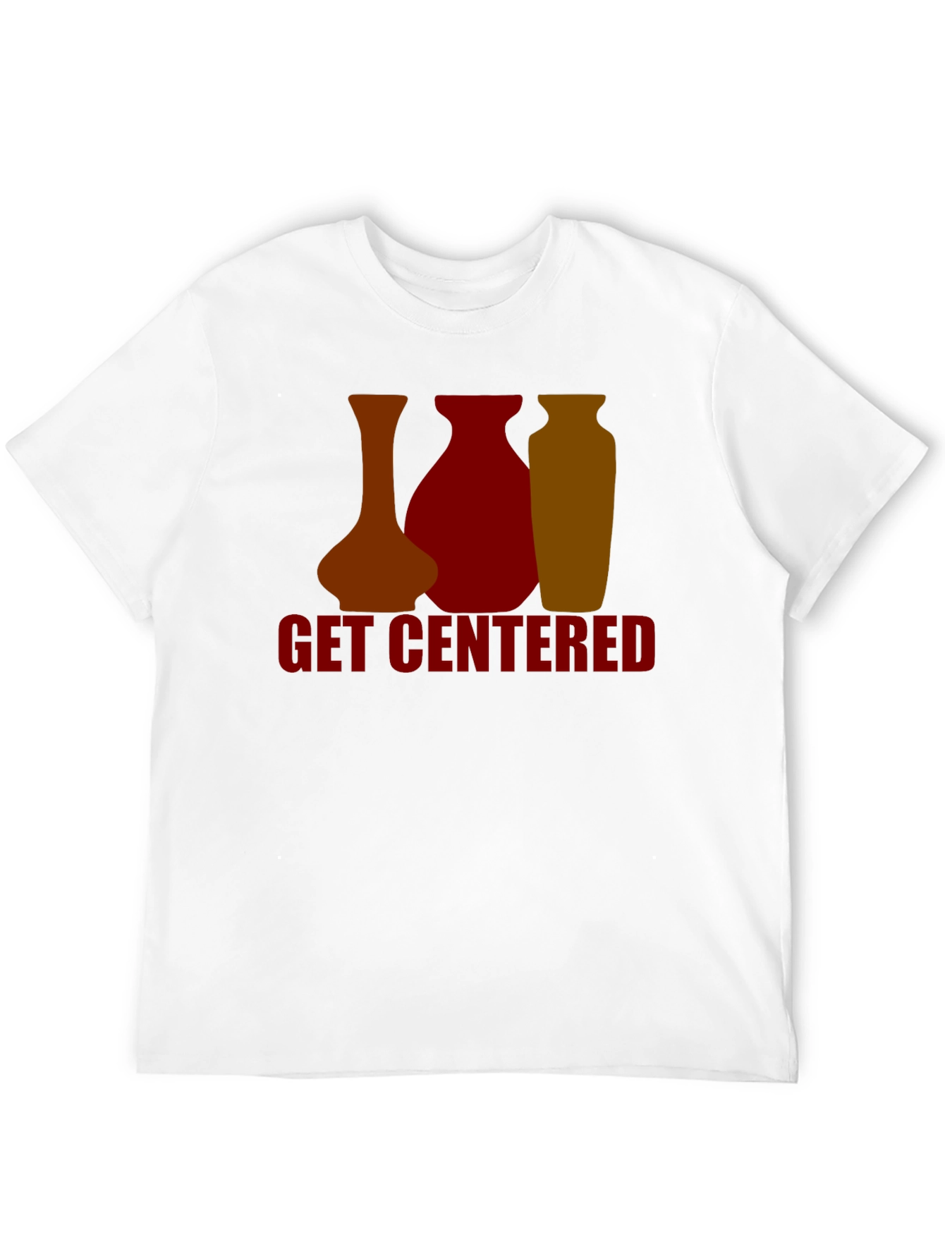 Get Centered Graphic Tee - Pottery Design T-Shirt