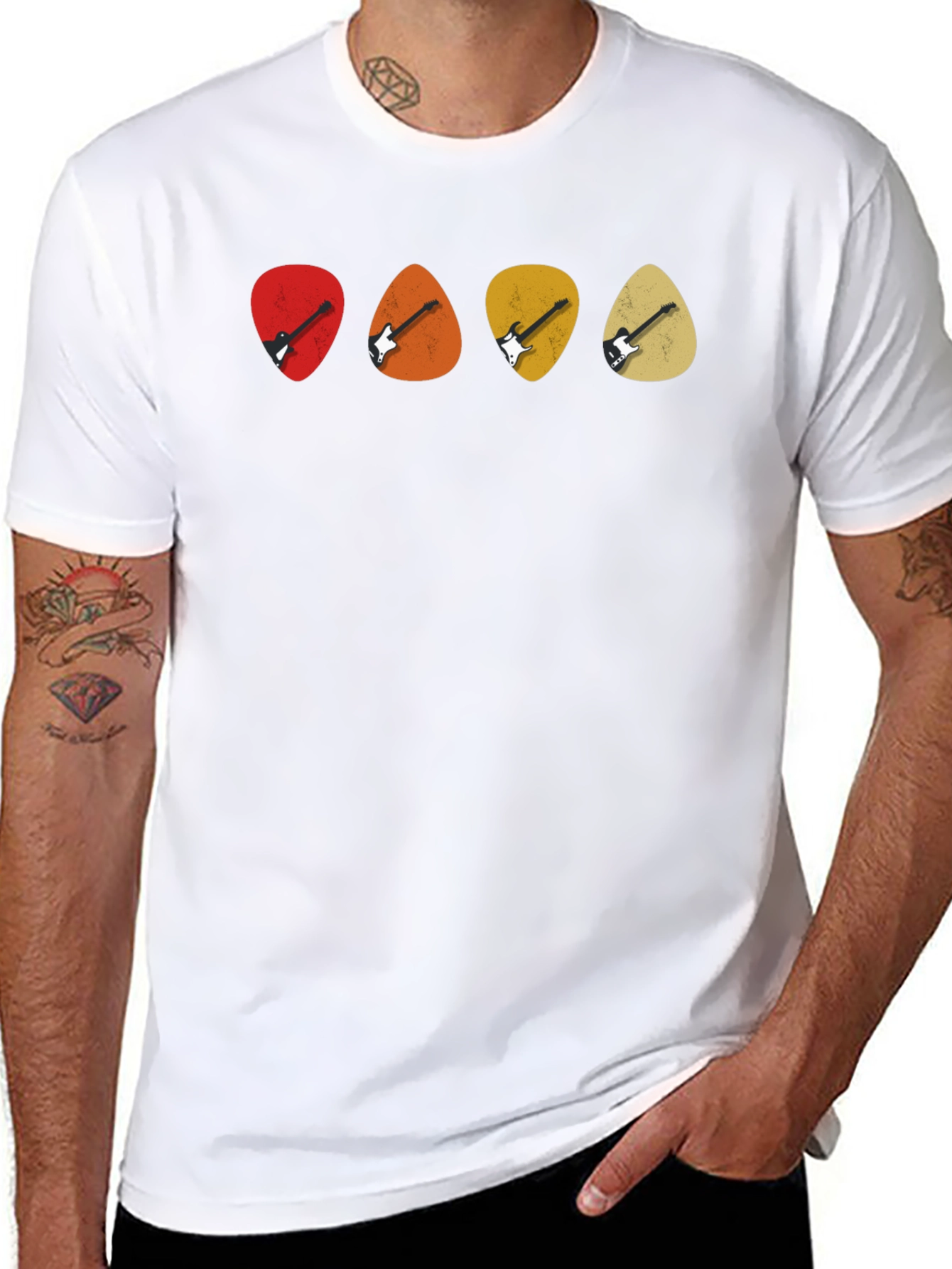 Guitar Pick T-Shirt - Musical Instrument Tees