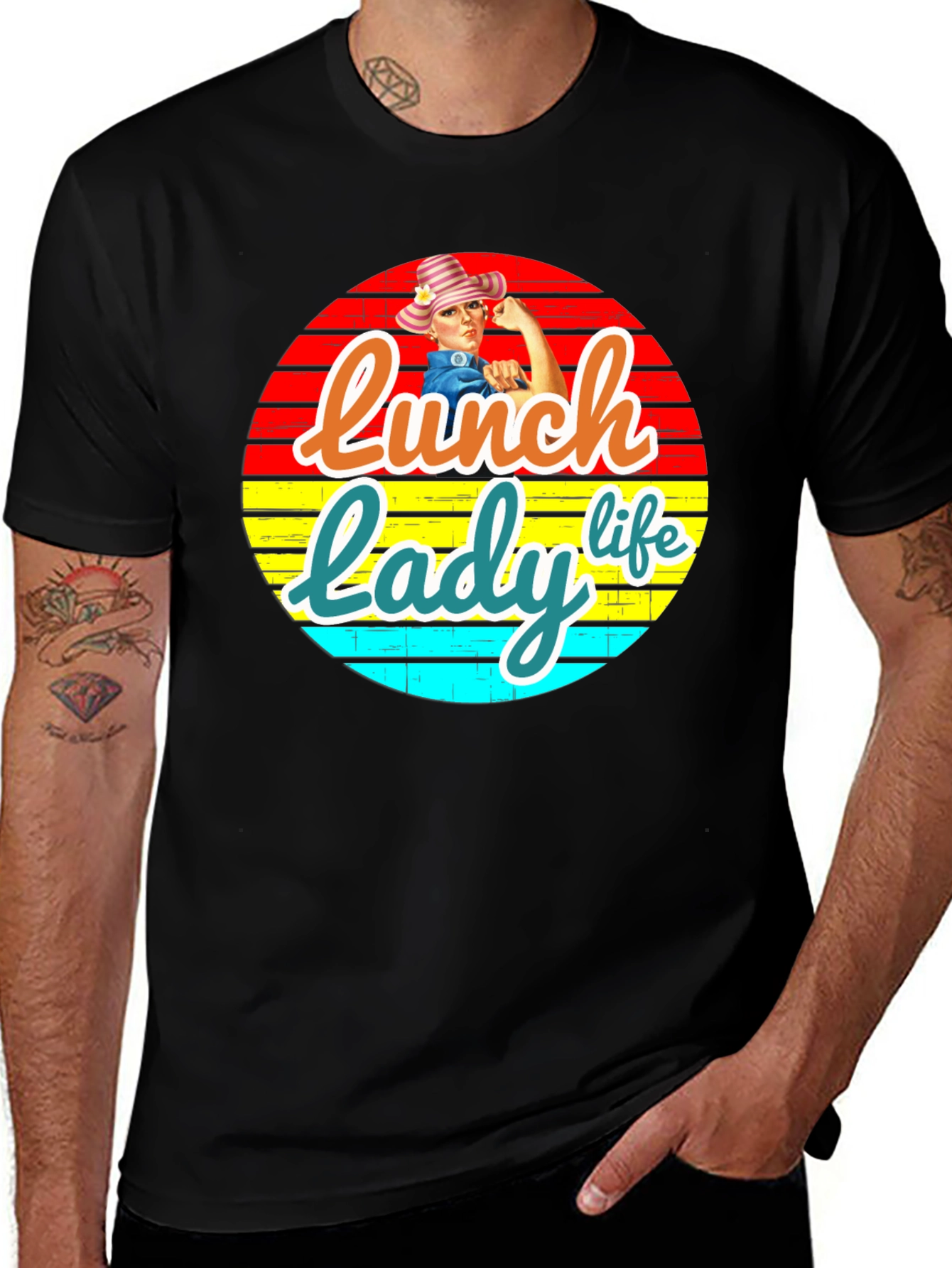 Lunch Lady Life T-Shirt - Retro Design