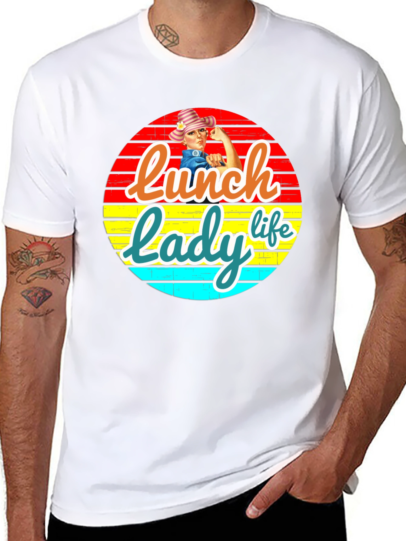 Lunch Lady Life T-Shirt - Retro Design