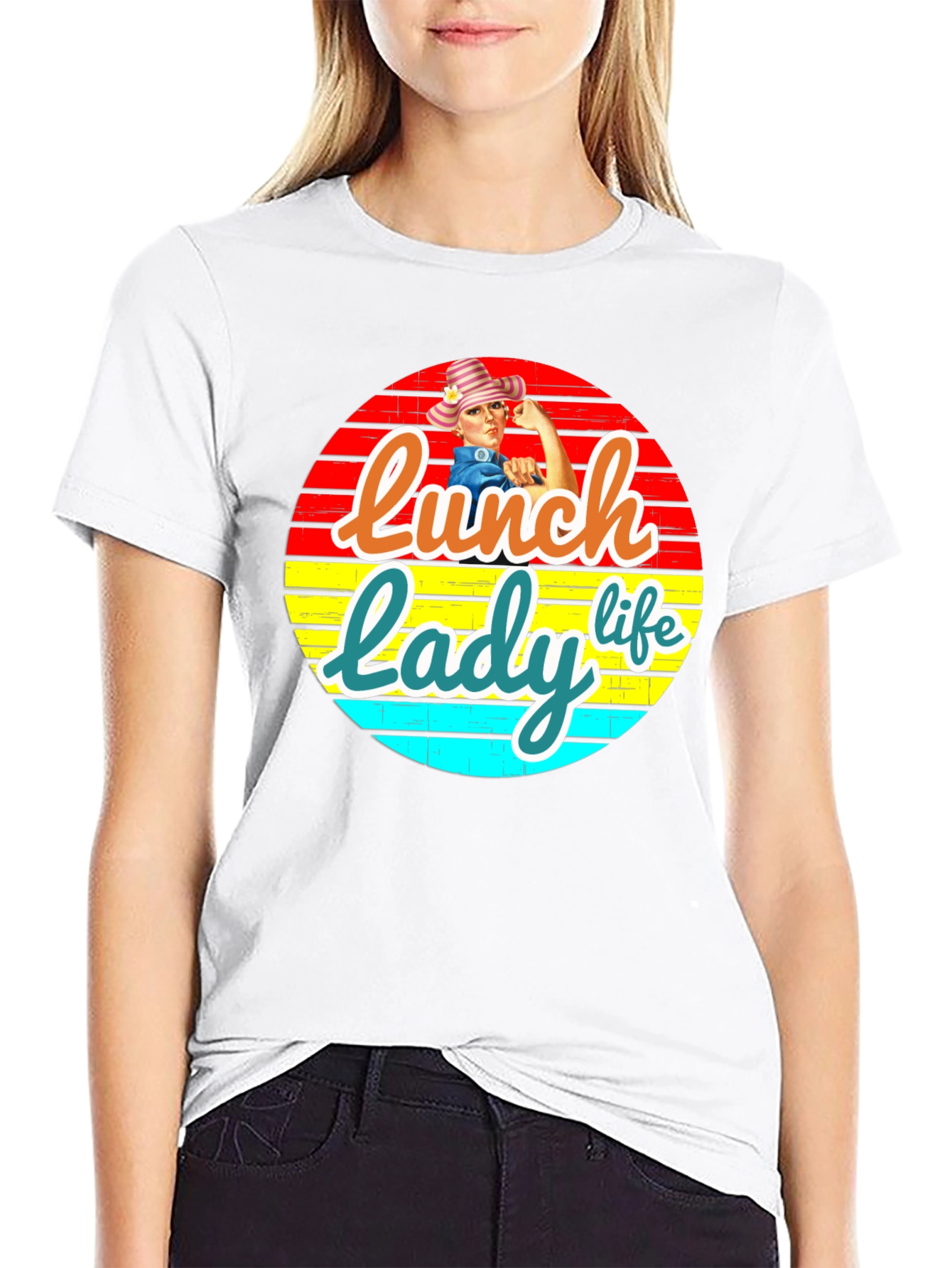 Lunch Lady Life T-Shirt - Retro Design