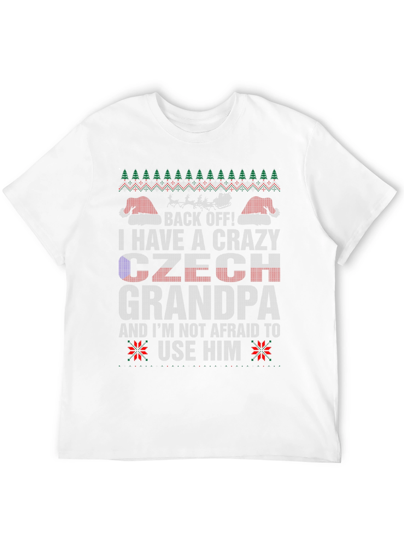 Crazy Czech Grandpa Holiday T-Shirt